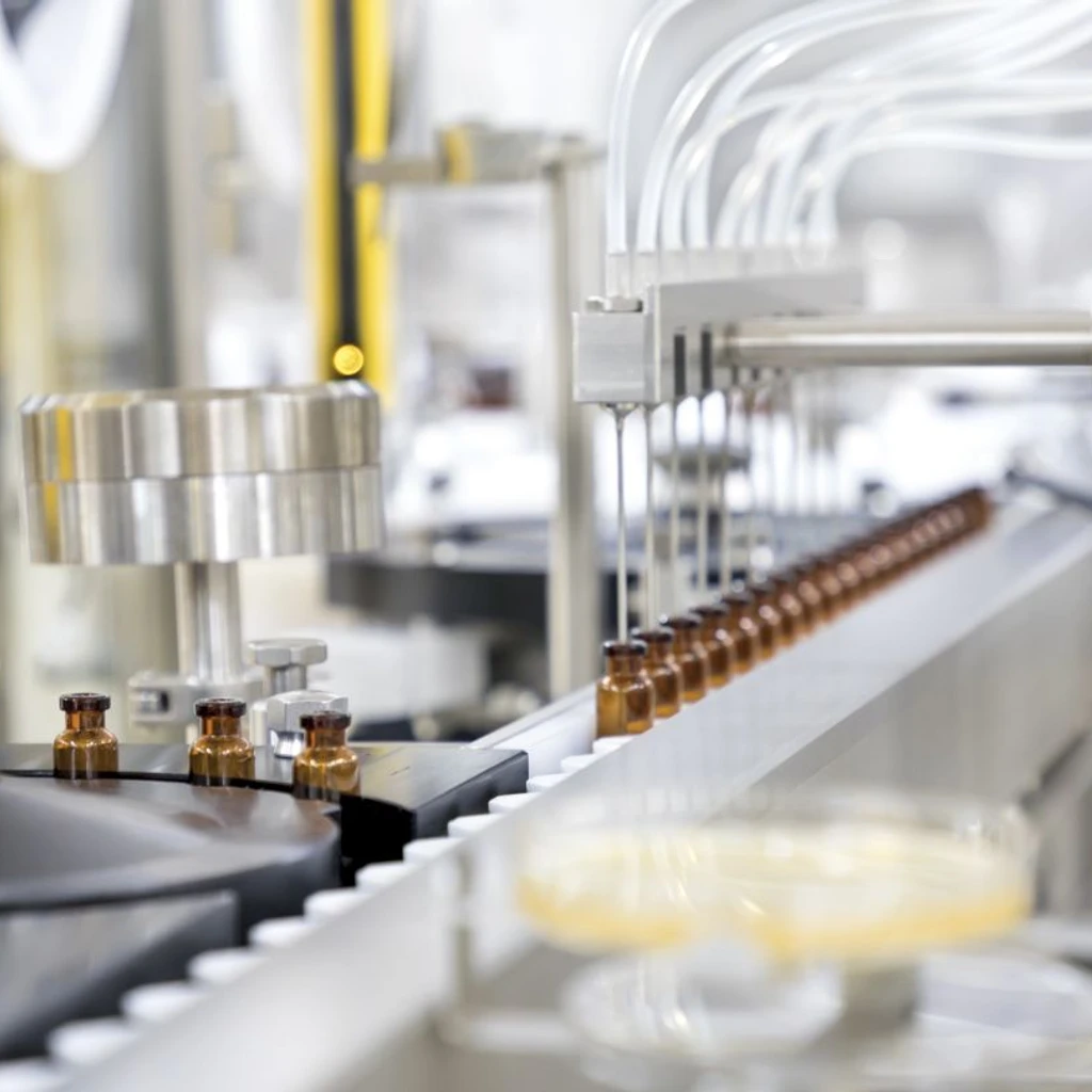 Serum Institute of India vaccine manufacturing line